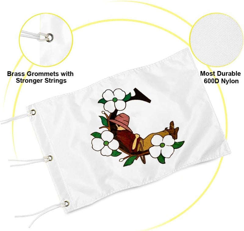 2BUT Pinehurst Golf Club Golf Pin PGA Flag Practic Putting Green Golf Flag For Backyard Garden Double-Sewn 600D Nylon Miniature Pin Flag (C 20"X13" Grommet) - Image 3